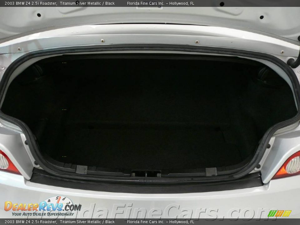 2003 BMW Z4 2.5i Roadster Titanium Silver Metallic / Black Photo #11