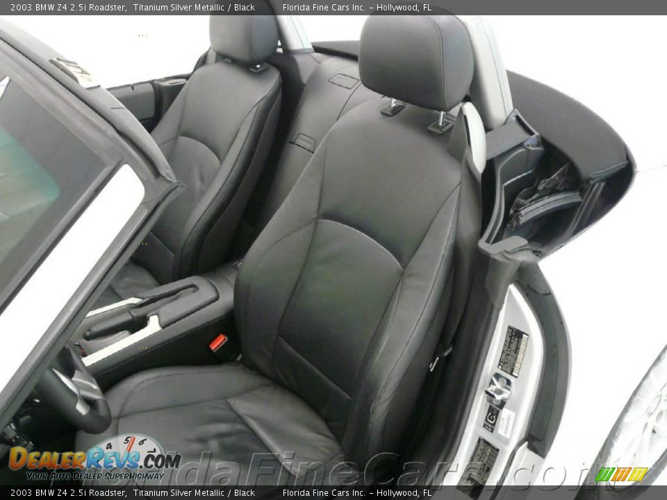 2003 BMW Z4 2.5i Roadster Titanium Silver Metallic / Black Photo #16