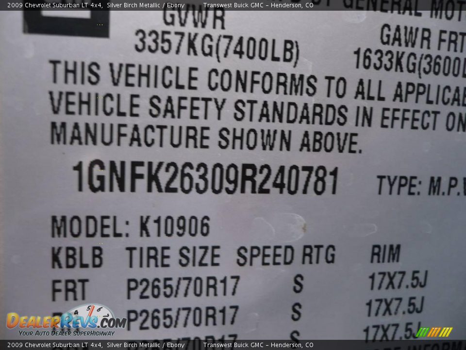 2009 Chevrolet Suburban LT 4x4 Silver Birch Metallic / Ebony Photo #25