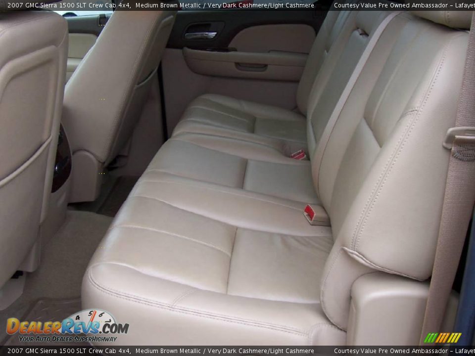2007 GMC Sierra 1500 SLT Crew Cab 4x4 Medium Brown Metallic / Very Dark Cashmere/Light Cashmere Photo #9