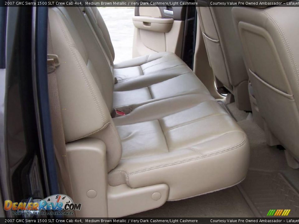 2007 GMC Sierra 1500 SLT Crew Cab 4x4 Medium Brown Metallic / Very Dark Cashmere/Light Cashmere Photo #11