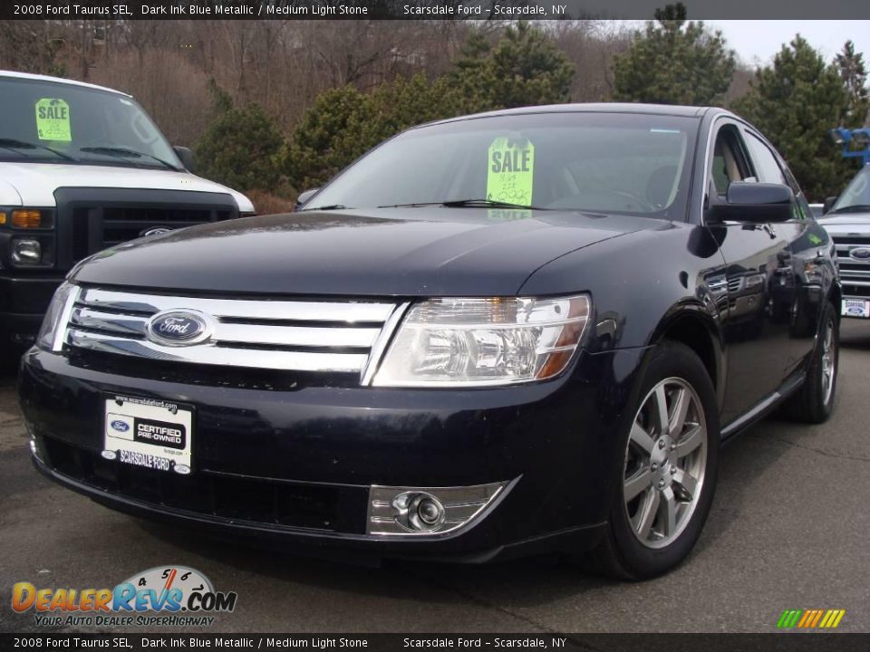 2008 Ford Taurus SEL Dark Ink Blue Metallic / Medium Light Stone Photo #1