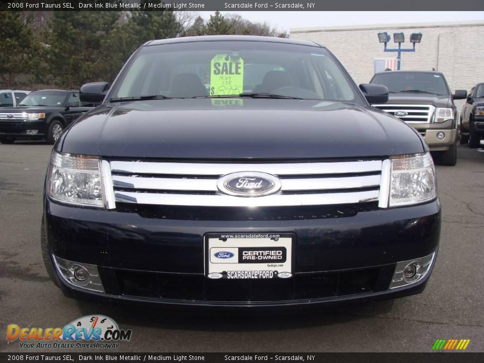 2008 Ford Taurus SEL Dark Ink Blue Metallic / Medium Light Stone Photo #2