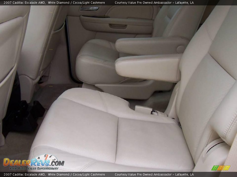 2007 Cadillac Escalade AWD White Diamond / Cocoa/Light Cashmere Photo #11