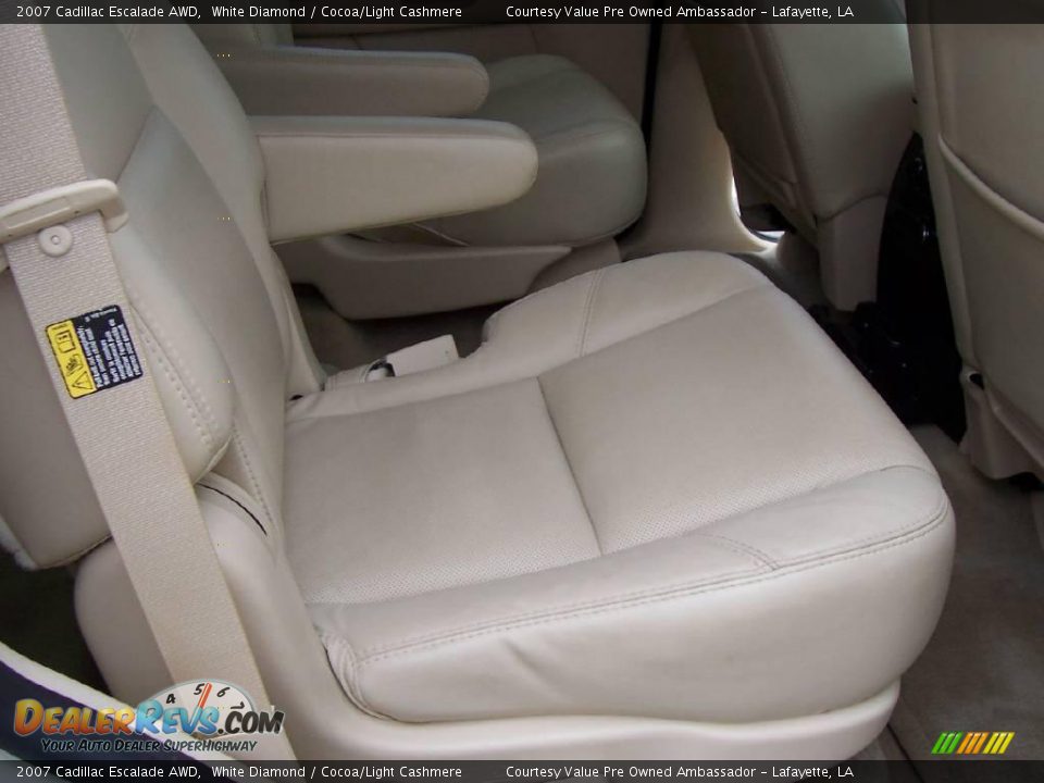 2007 Cadillac Escalade AWD White Diamond / Cocoa/Light Cashmere Photo #13