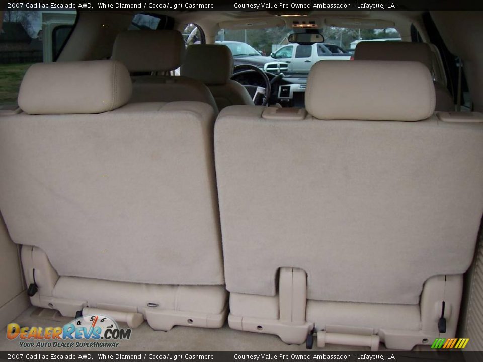 2007 Cadillac Escalade AWD White Diamond / Cocoa/Light Cashmere Photo #14