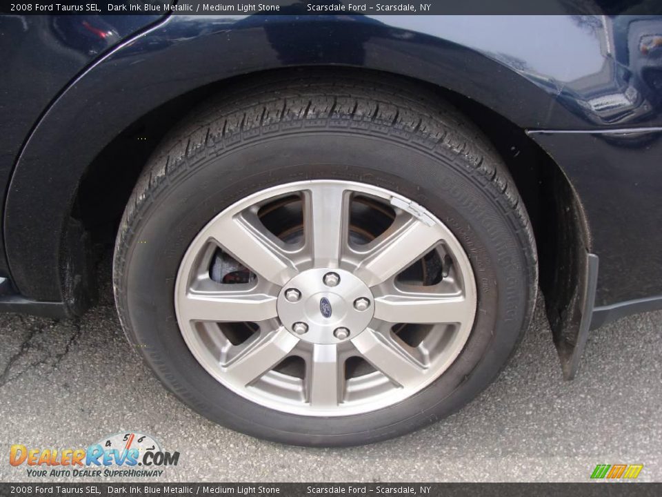 2008 Ford Taurus SEL Dark Ink Blue Metallic / Medium Light Stone Photo #8