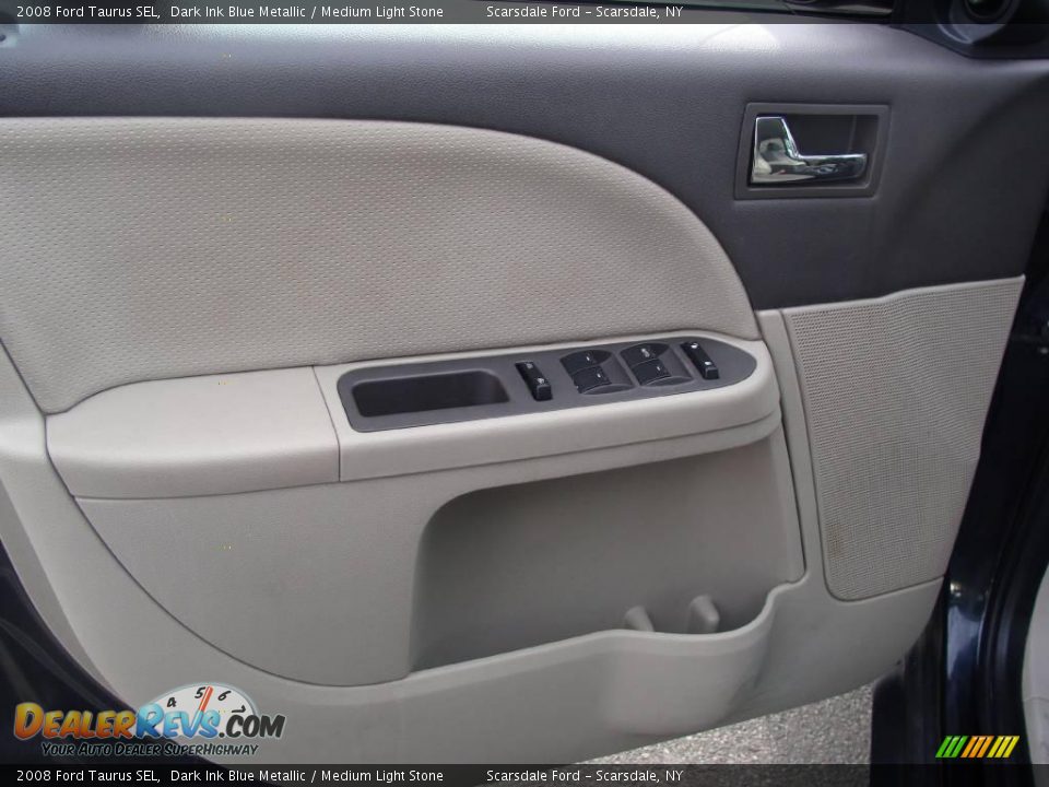 2008 Ford Taurus SEL Dark Ink Blue Metallic / Medium Light Stone Photo #11