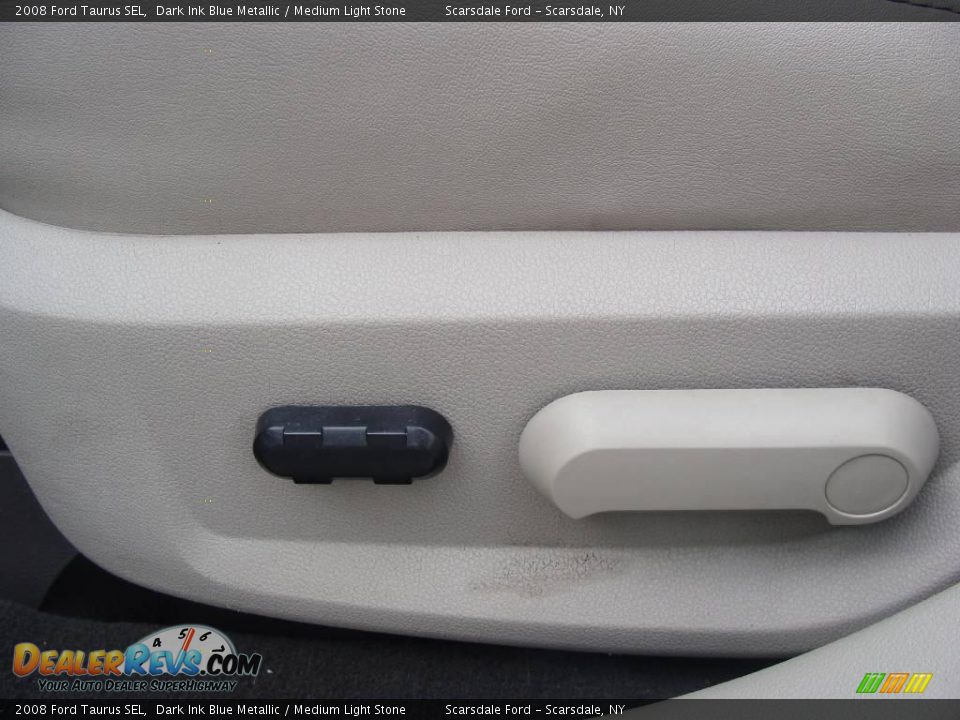 2008 Ford Taurus SEL Dark Ink Blue Metallic / Medium Light Stone Photo #13