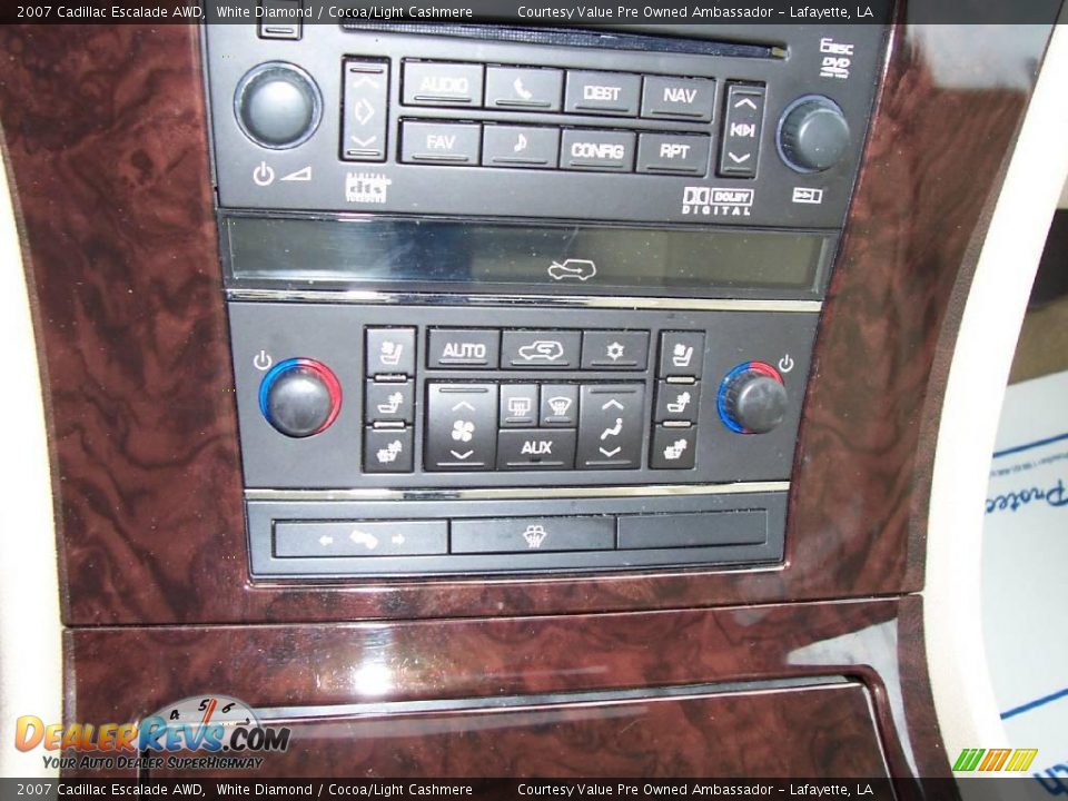 2007 Cadillac Escalade AWD White Diamond / Cocoa/Light Cashmere Photo #19