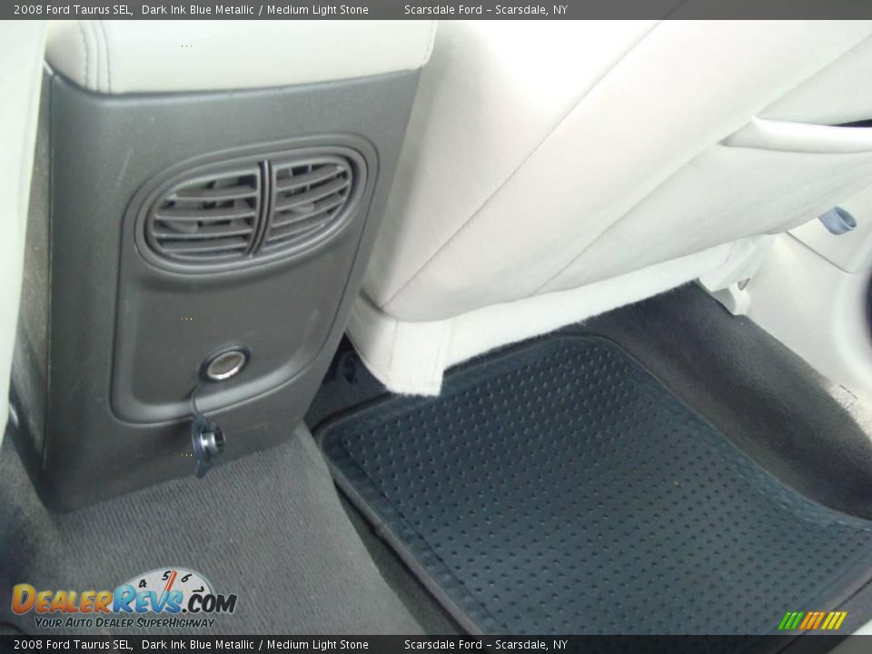 2008 Ford Taurus SEL Dark Ink Blue Metallic / Medium Light Stone Photo #22