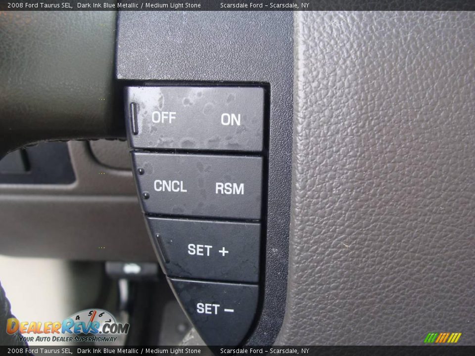 2008 Ford Taurus SEL Dark Ink Blue Metallic / Medium Light Stone Photo #23
