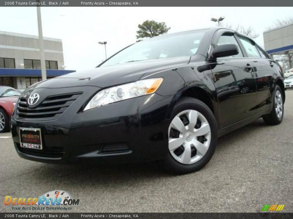 2008 Toyota Camry LE Black / Ash Photo #1