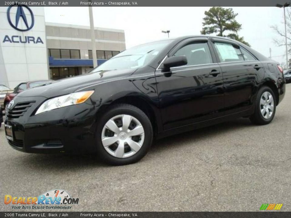 2008 Toyota Camry LE Black / Ash Photo #2