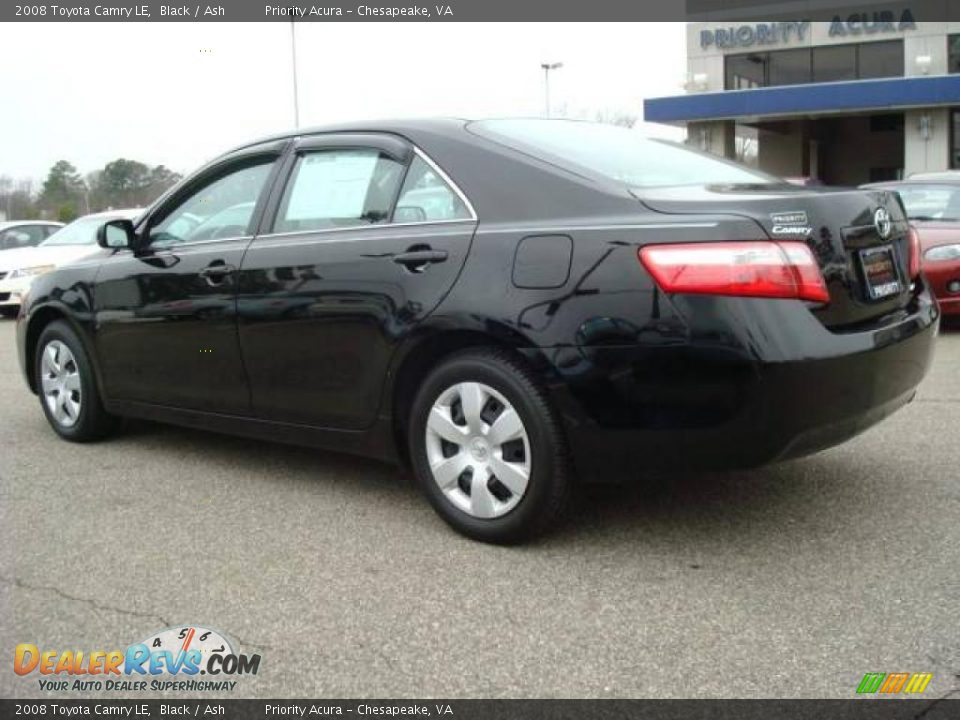 2008 Toyota Camry LE Black / Ash Photo #3