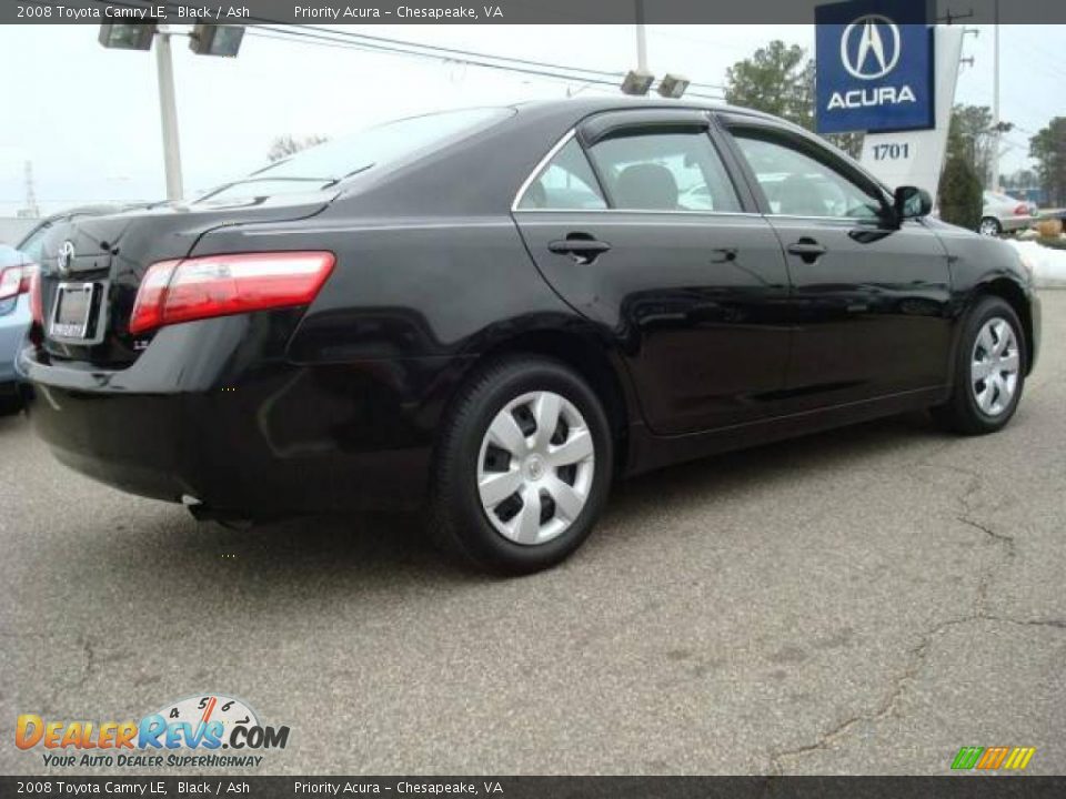 2008 Toyota Camry LE Black / Ash Photo #5