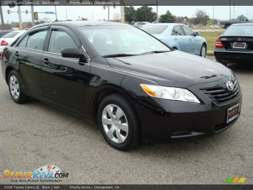 2008 Toyota Camry LE Black / Ash Photo #7