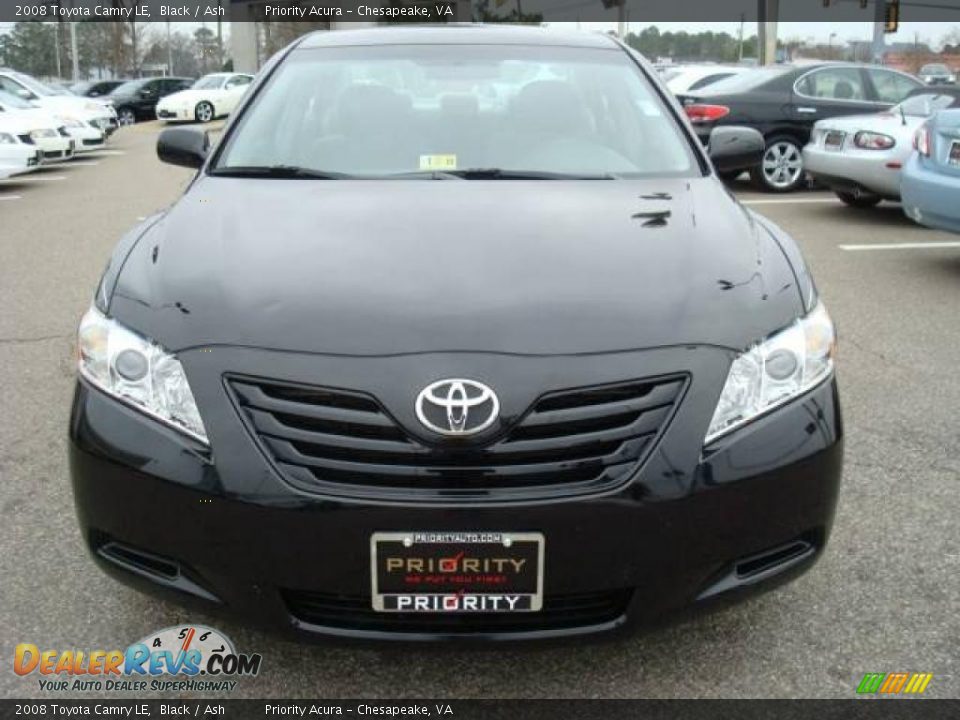 2008 Toyota Camry LE Black / Ash Photo #8