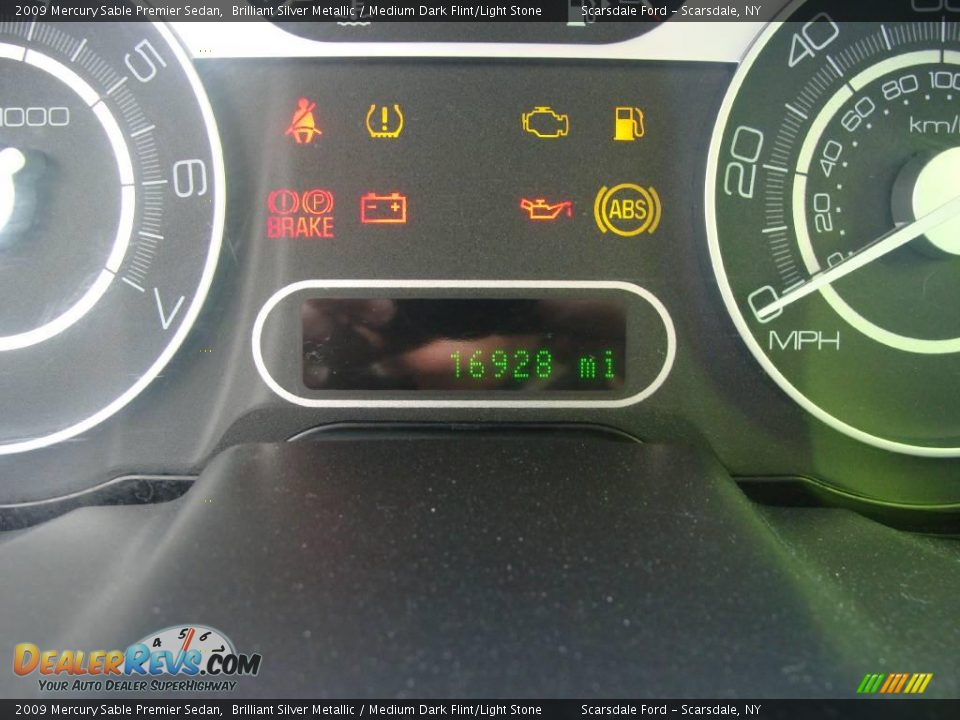 2009 Mercury Sable Premier Sedan Brilliant Silver Metallic / Medium Dark Flint/Light Stone Photo #24