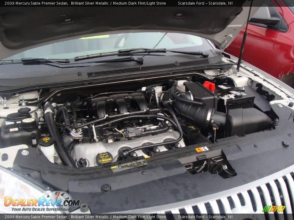 2009 Mercury Sable Premier Sedan Brilliant Silver Metallic / Medium Dark Flint/Light Stone Photo #26