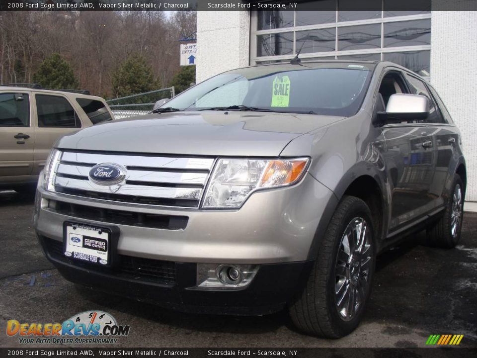 2008 Ford Edge Limited AWD Vapor Silver Metallic / Charcoal Photo #1