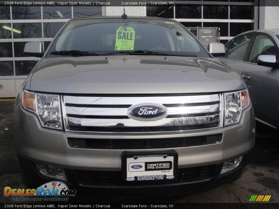 2008 Ford Edge Limited AWD Vapor Silver Metallic / Charcoal Photo #2