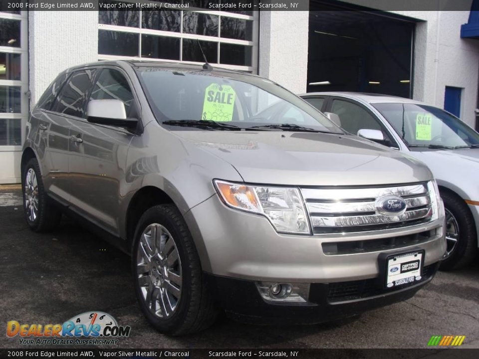 2008 Ford Edge Limited AWD Vapor Silver Metallic / Charcoal Photo #3