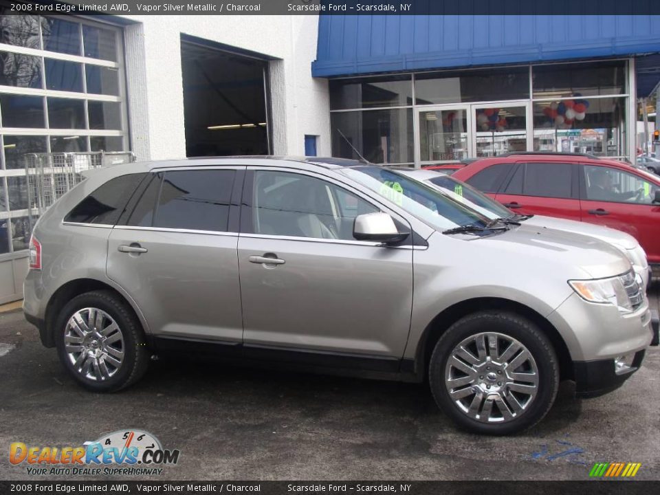 2008 Ford Edge Limited AWD Vapor Silver Metallic / Charcoal Photo #4