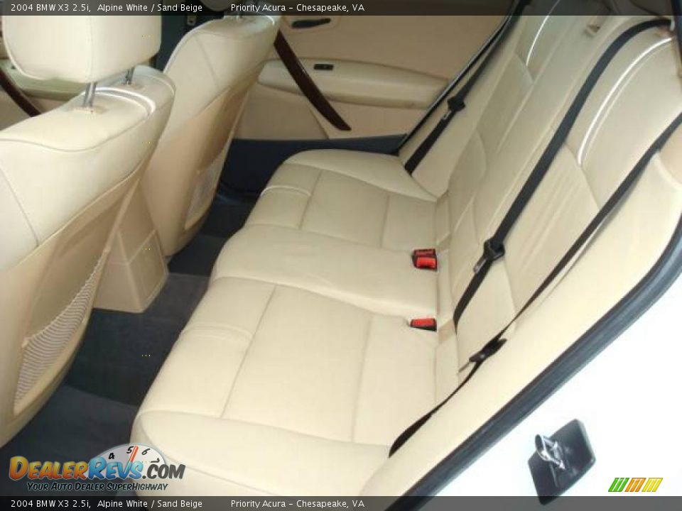 2004 BMW X3 2.5i Alpine White / Sand Beige Photo #11