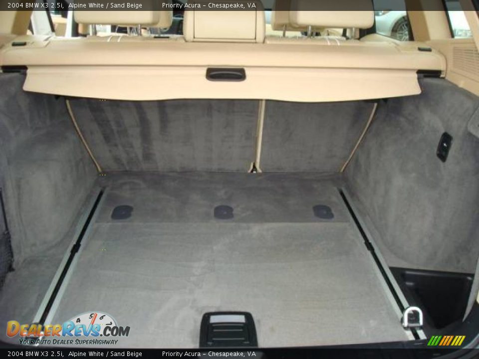 2004 BMW X3 2.5i Alpine White / Sand Beige Photo #12