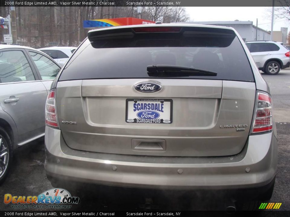 2008 Ford Edge Limited AWD Vapor Silver Metallic / Charcoal Photo #6