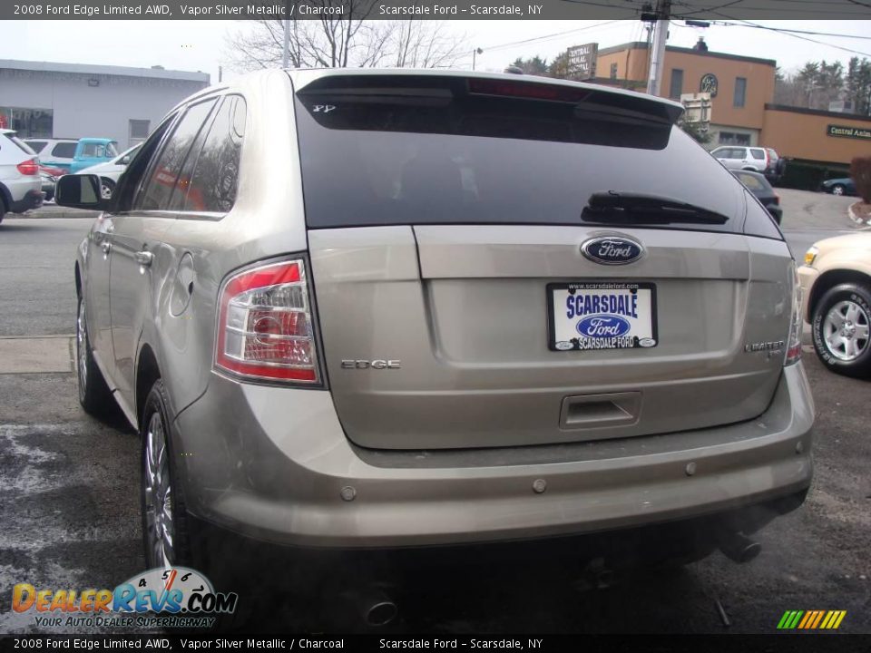 2008 Ford Edge Limited AWD Vapor Silver Metallic / Charcoal Photo #7