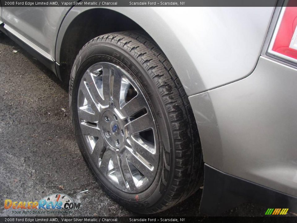 2008 Ford Edge Limited AWD Vapor Silver Metallic / Charcoal Photo #8