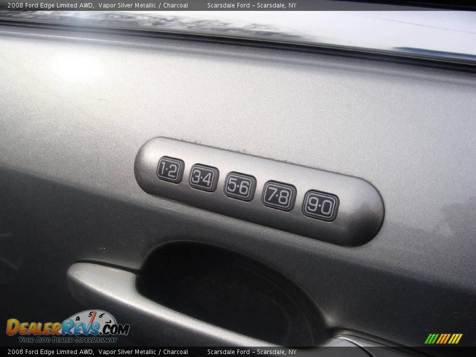 2008 Ford Edge Limited AWD Vapor Silver Metallic / Charcoal Photo #9