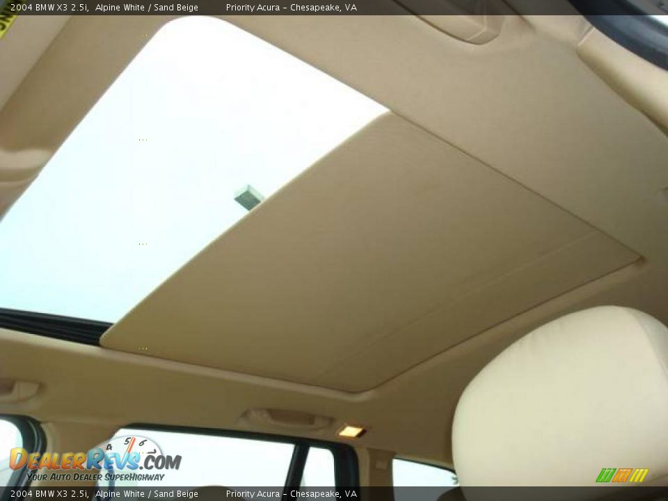 2004 BMW X3 2.5i Alpine White / Sand Beige Photo #16