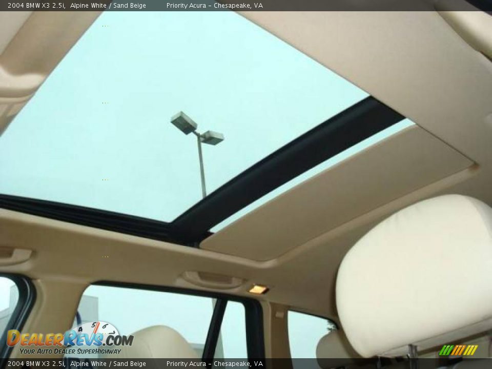 2004 BMW X3 2.5i Alpine White / Sand Beige Photo #17