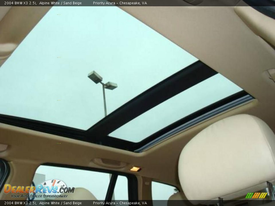 2004 BMW X3 2.5i Alpine White / Sand Beige Photo #18
