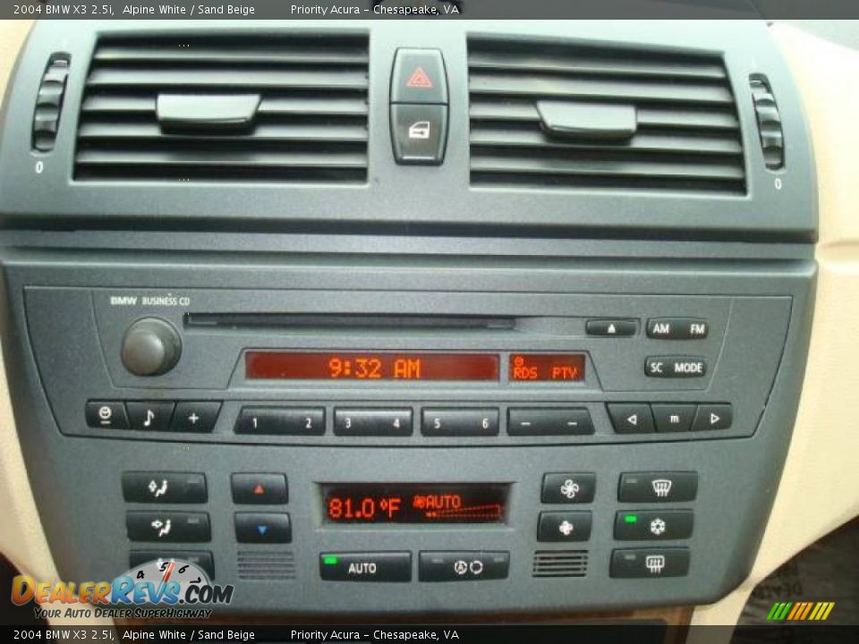2004 BMW X3 2.5i Alpine White / Sand Beige Photo #19