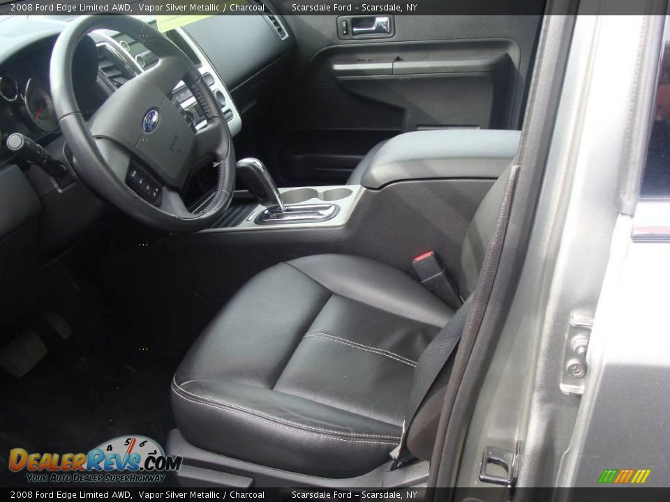 2008 Ford Edge Limited AWD Vapor Silver Metallic / Charcoal Photo #13