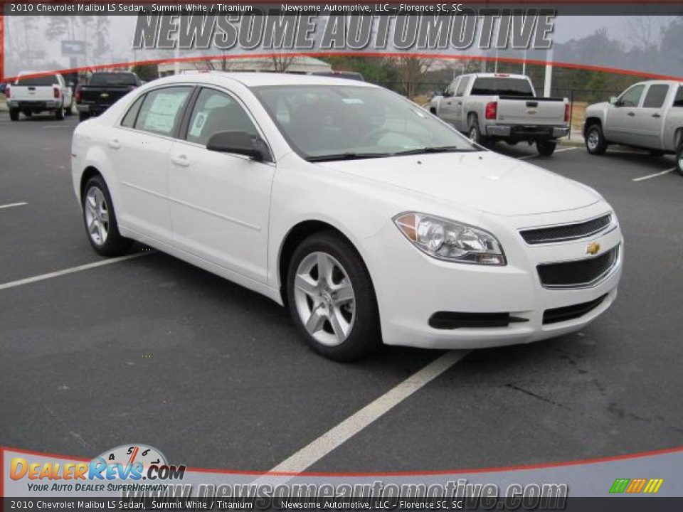 2010 Chevrolet Malibu LS Sedan Summit White / Titanium Photo #1