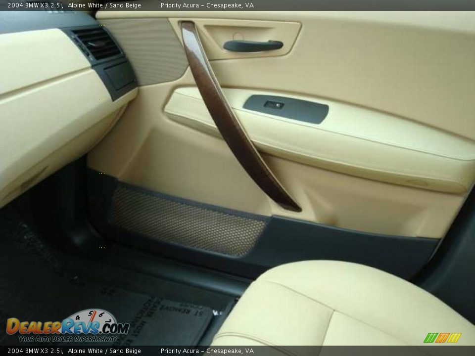 2004 BMW X3 2.5i Alpine White / Sand Beige Photo #22