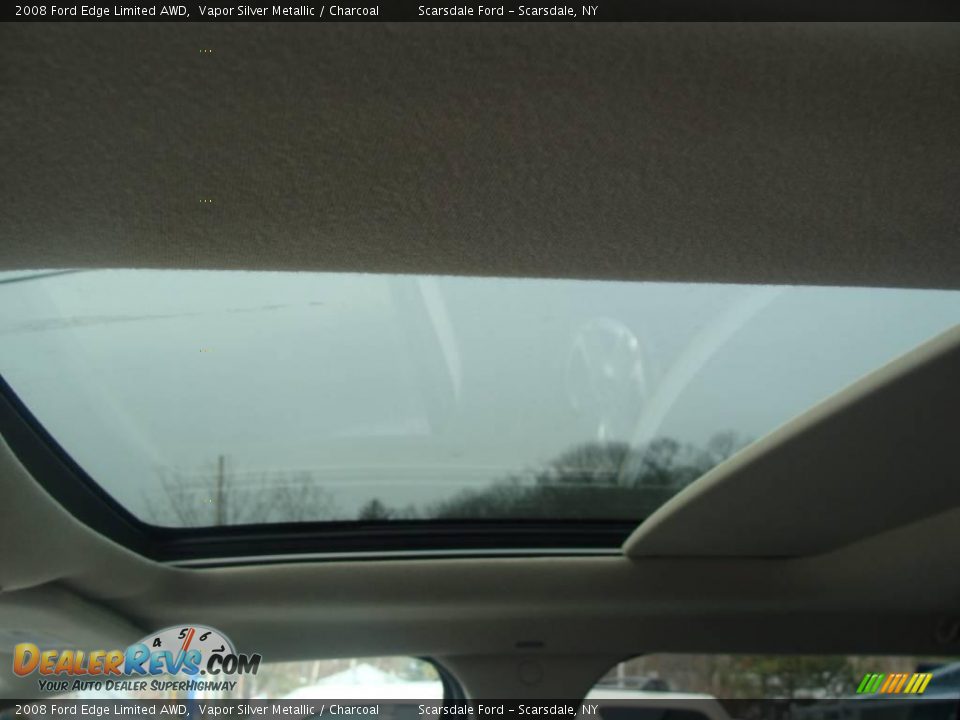 2008 Ford Edge Limited AWD Vapor Silver Metallic / Charcoal Photo #15