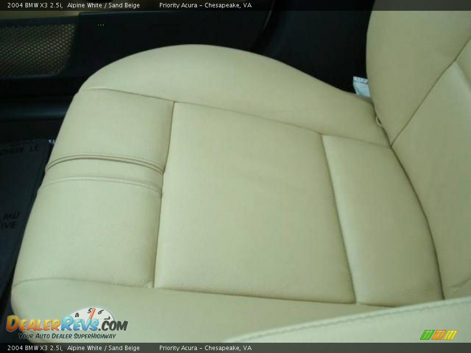 2004 BMW X3 2.5i Alpine White / Sand Beige Photo #23