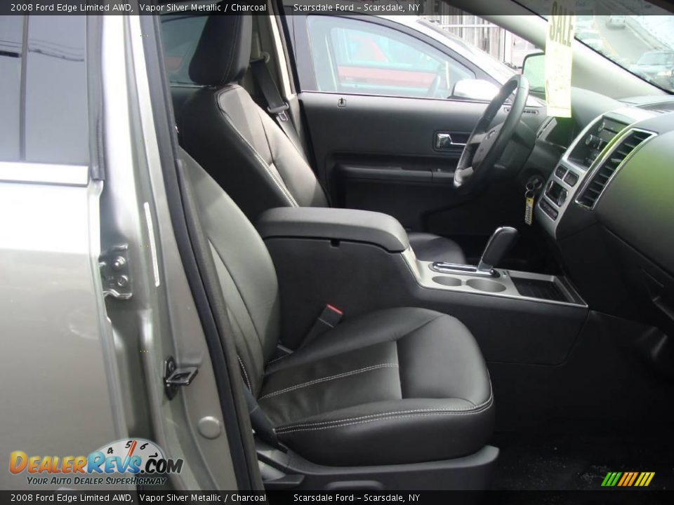 2008 Ford Edge Limited AWD Vapor Silver Metallic / Charcoal Photo #17