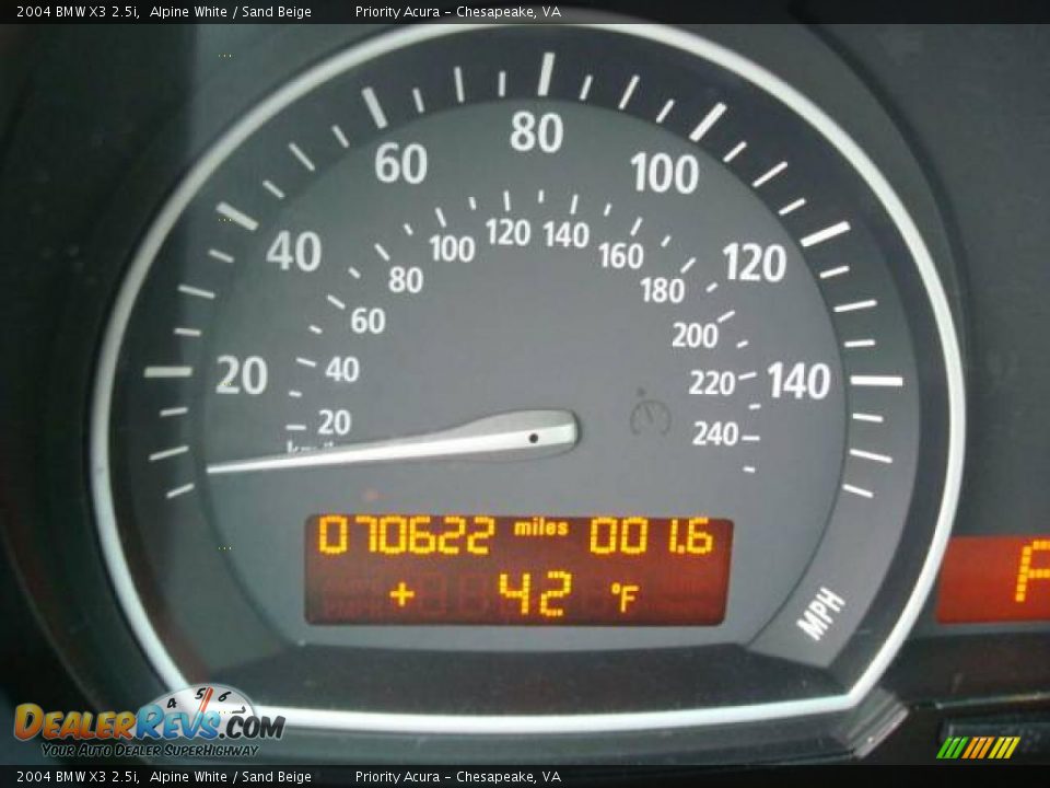 2004 BMW X3 2.5i Alpine White / Sand Beige Photo #25