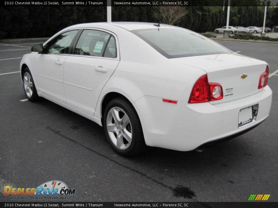 2010 Chevrolet Malibu LS Sedan Summit White / Titanium Photo #12