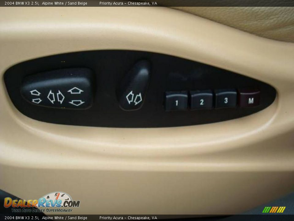 2004 BMW X3 2.5i Alpine White / Sand Beige Photo #31