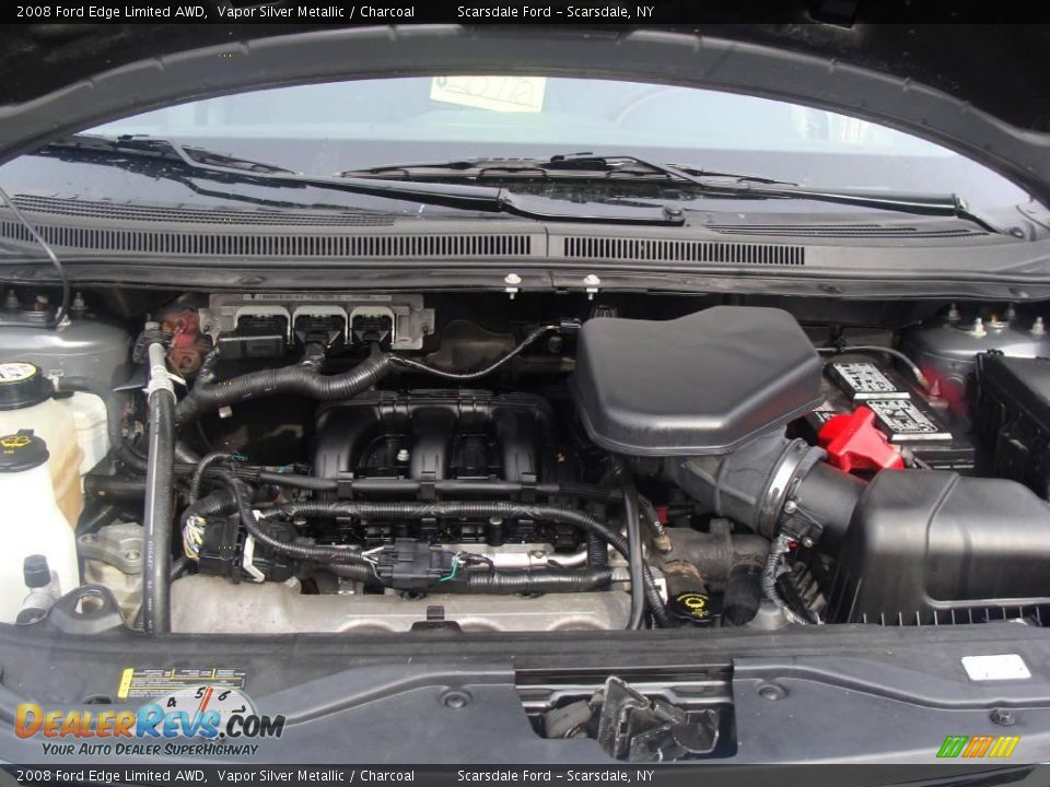 2008 Ford Edge Limited AWD Vapor Silver Metallic / Charcoal Photo #29