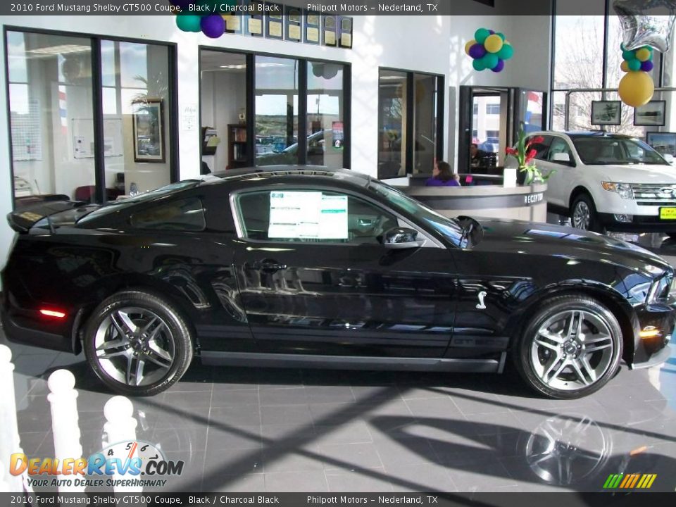2010 Ford Mustang Shelby GT500 Coupe Black / Charcoal Black Photo #2