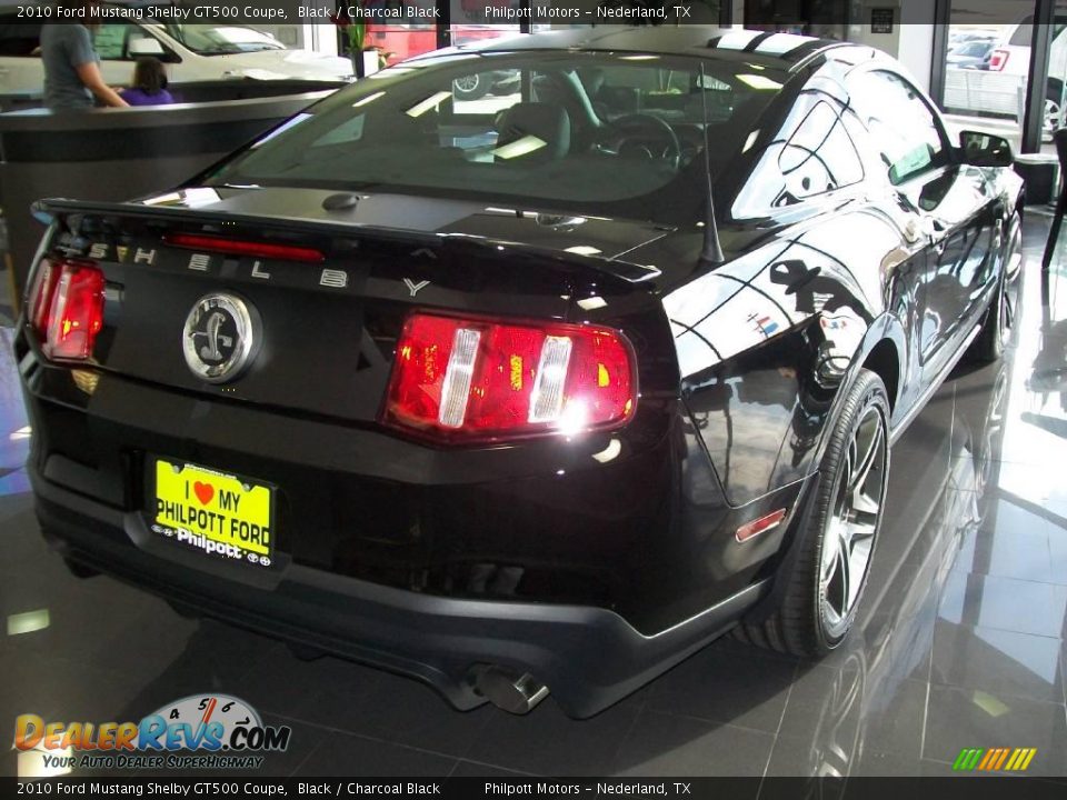 2010 Ford Mustang Shelby GT500 Coupe Black / Charcoal Black Photo #3